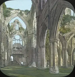 Tintern Prints: Tintern Abbey (interior of Transepts), Monmouthshire, Wales