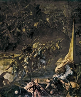 1346 Gallery: TINTORETTO, Il. Battle of Zara