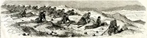 Riflemen Prints: Tirailleurs on guard in the trenches, Battle of Inkerman