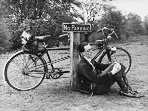 Sign Post Collection: Tired Tandem Rider