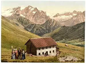 Tirol Prints: Tirol, Marmolata vom Sellajoch, Aus