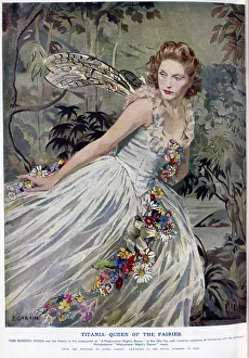 Nights Prints: Titania, Queen of The Fairies, Ethel Gabain