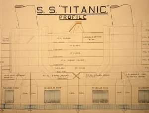 Pantry Prints: Titanic blueprint (part)