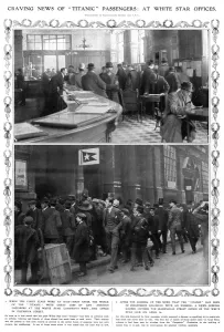 Images Dated 20th March 2012: Titanic - Craving News at White Star offices