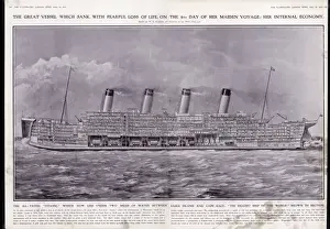 Titanic Prints: Titanic Cross-Section