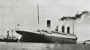 The Titanic leaving Belfast for Southampton, 1912