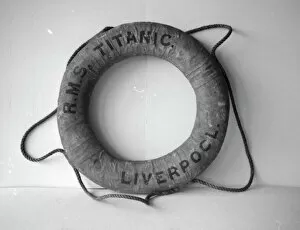 Liverpool Gallery: Titanic lifebelt