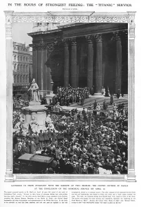 Images Dated 20th March 2012: Titanic - Memorial Service at St. Pauls Cathedral
