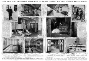 Images Dated 20th March 2012: Titanic - Palatial appointments of the liner sunk after iceb