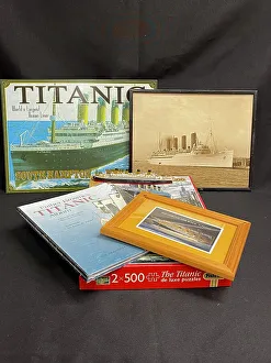Browne Prints: Titanic prints, framed and glazed, book and jigsaw