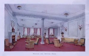 Fire Place Prints: Titanic Reading and Writing Room