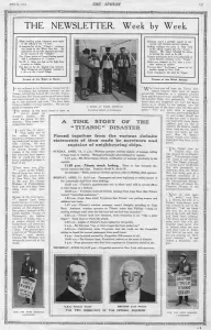 Images Dated 20th March 2012: Titanic - Report and Timeline in the Sphere