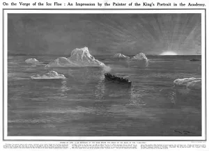 Images Dated 20th March 2012: Titanic - sunrise on April 15th after the ship had sank