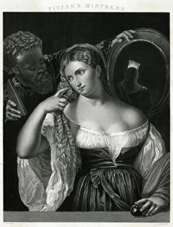 Titian Collection: Titian - His Mistress