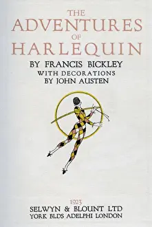 Selwyn Prints: Title page, The Adventures of Harlequin