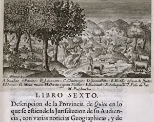 Settlements Prints: Title page of the book Description of Quito