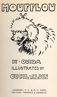 Ouida Prints: Title page design by Cecil Aldin, Moufflou, by Ouida
