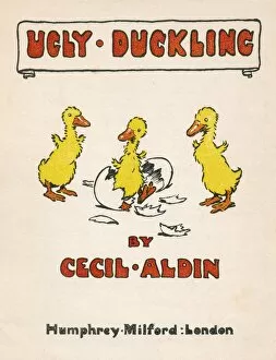Eggshell Gallery: Title page design by Cecil Aldin, Ugly Duckling