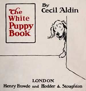 Images Dated 5th November 2015: Title page design by Cecil Aldin, The White Puppy Book