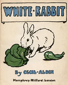 Lettuce Prints: Title page design by Cecil Aldin, White Rabbit