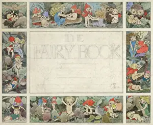 Elves Prints: Title page design, The Fairy Book, by Muriel Dawson