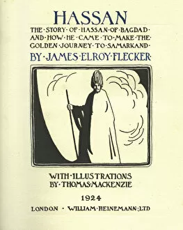 Lettering Gallery: Title page design, Hassan by James Elroy Flecker