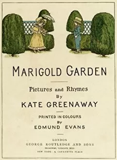 Images Dated 25th November 2011: Title page design, Marigold Garden by Kate Greenaway