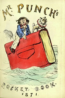Punchs Collection: Title page design, Mr Punch's Pocket Book 1871