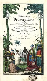 Titlepage Prints: Title page from Goedsches Complete Gallery of Peoples