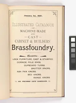Geffrye Museum Prints: Title page from Illustrated Catalogue of Machine-Made and C