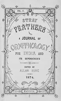 Hume Prints: Title page from Stray Feathers