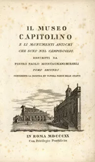 Title page with vignette of the Piazza del Campidoglio