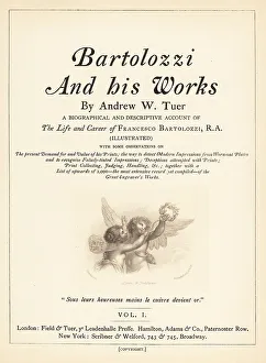 Title Page Prints: Title page to Volume I with vignette of Love and Fortune