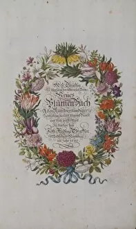 Anna Maria Sibylla Merian Gallery: Title plate from Neues Blumenbuch by Maria Sibylla Merian