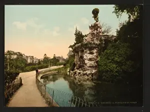 The Titon Teuton fountain, Beziers, France