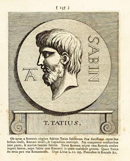 Gods And Heroes Prints: Titus Tatius, king of the Sabines and joint-ruler of Rome