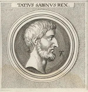 Ruled Prints: Titus Tatius, legendary Sabine king of Rome