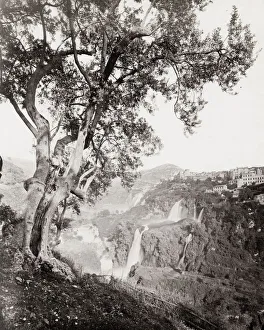 Tivoli Prints: Tivoli waterfall, near Rome, Italy