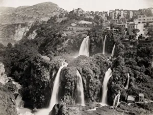 Tivoli Waterfalls near Rome italy