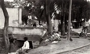 Tlaxpana Gateway, City of Mexico, street vendors