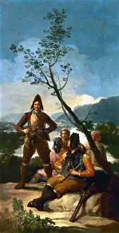 Enlightenment Prints: The Tobacco Guards, 1780, by Francisco de Goya