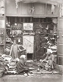Tobacco merchant, Cairo, Egypt, c. 1880 s