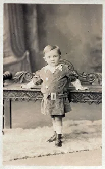 Prop Collection: Toddler boy dressed up for his first studio portrait