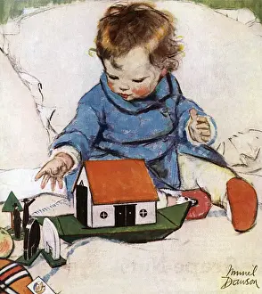 Noah Prints: Toddler with Noahs Ark, by Muriel Dawson