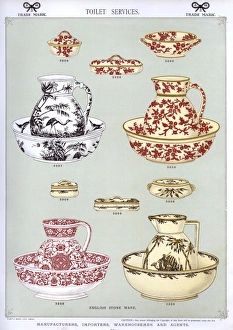 Toilet Services, English Stoneware, Plate 46