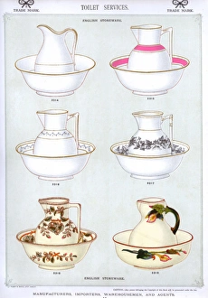 Toilet Services, English Stoneware, Plate 48