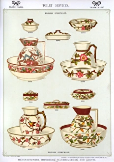 Toilet Services, English Stoneware, Plate 54