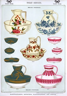 Toilet Services, English Stoneware, Plate 56