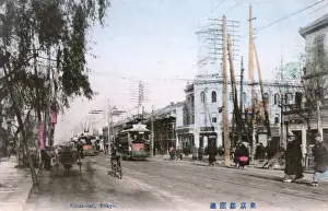 Tokyo Prints: Tokyo, Japan - Ginza-Dori Avenue (or Ginza Street)