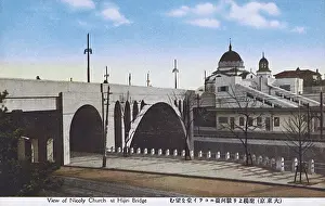 Tokyo Prints: Tokyo, Japan, Holy Resurrection Cathedral and Hijiri Bridge